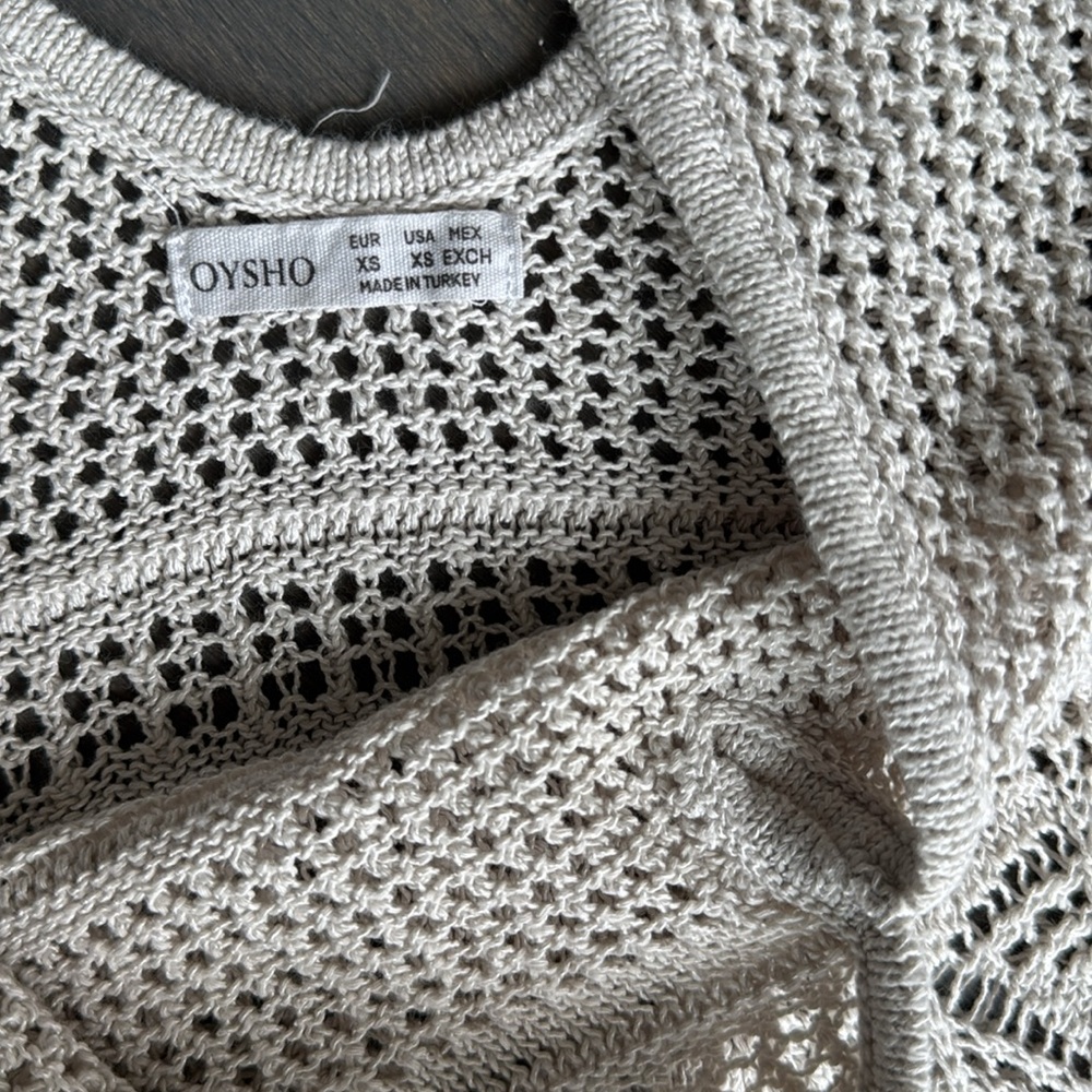 Oysho Crochet Knit Maxi Dress. Size Xs. View 6